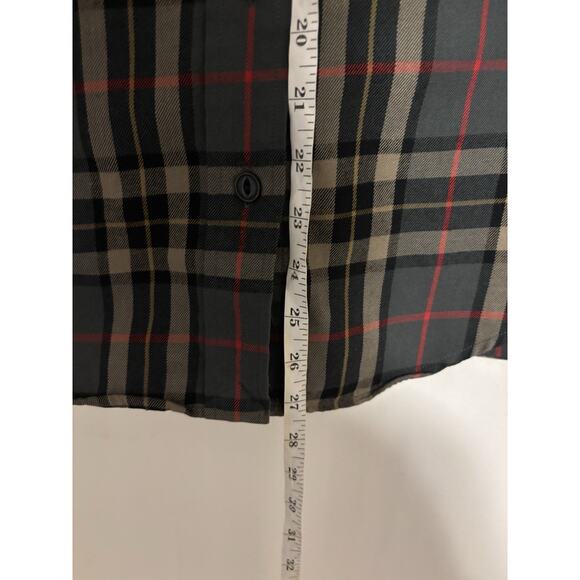 Ralph Lauren LRL Button Up Shirt Medium Petite Green Plaid Check - Picture 5 of 8